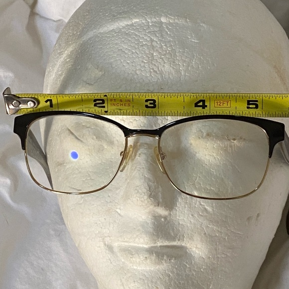 Prada made in Italy eye 👁️ glasses 👓 unisex gray with gold in case & wipe - Picture 11 of 16